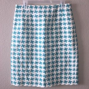 Etcetera puzzle piece midi career skirt